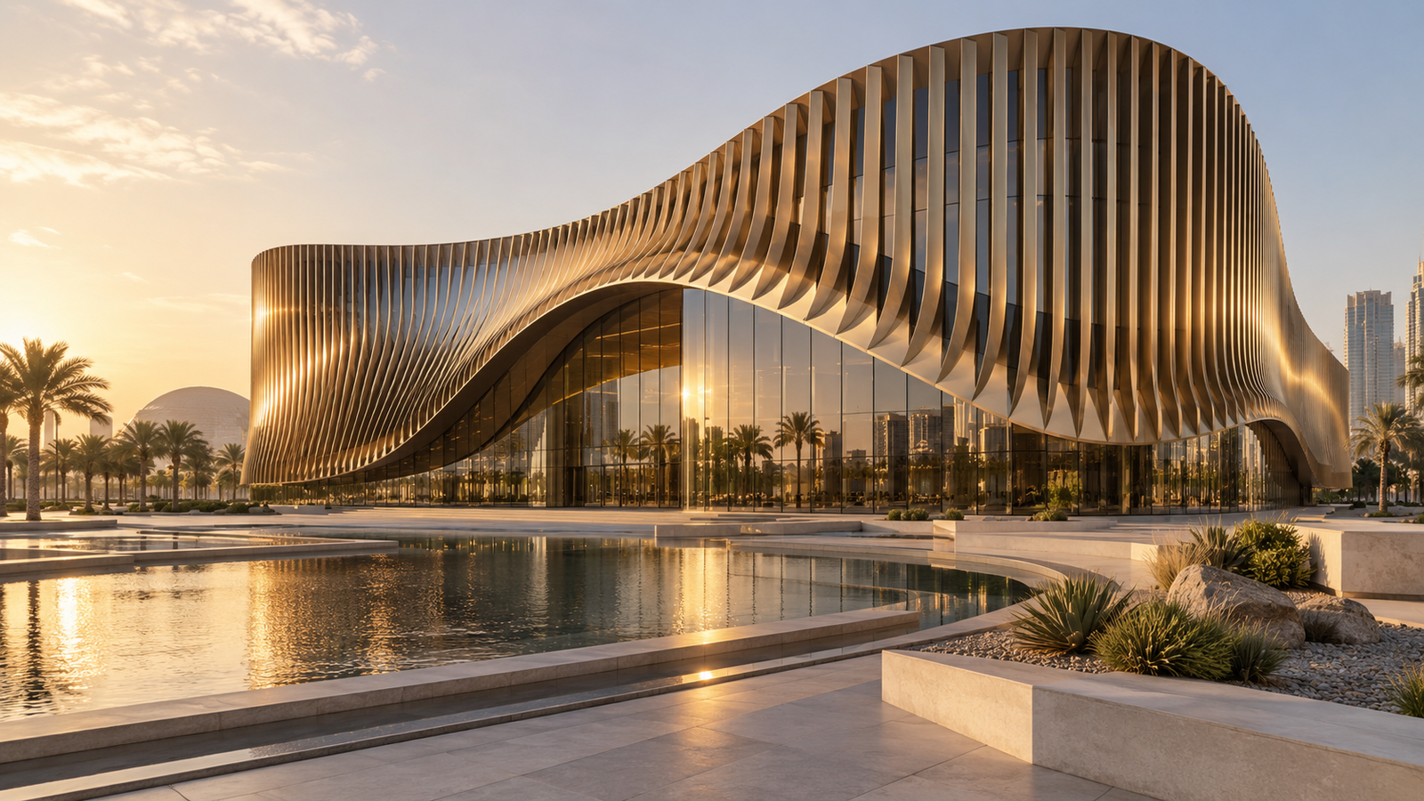 Glass facades in architecture