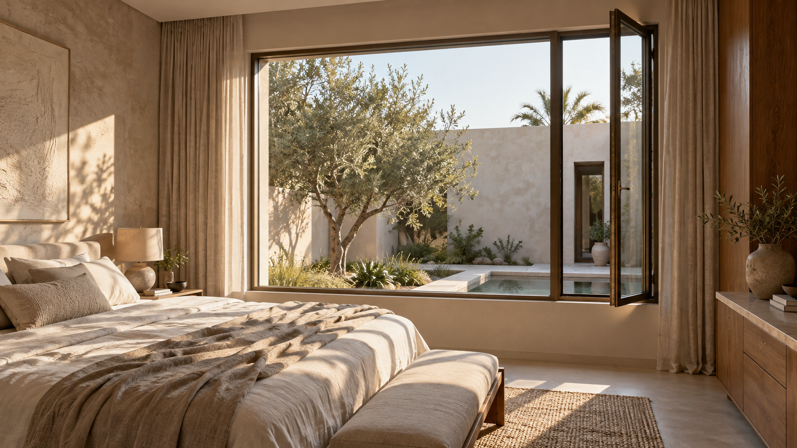 Aluminium casement windows in the UAE